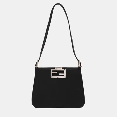 Pre-owned Fendi Black Nylon Handbag