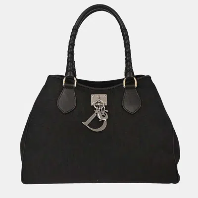 Pre-owned Dior Christian  Black Lovely Trotter Tote Bag