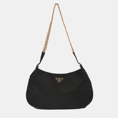 Pre-owned Prada Black Nylon Shoulder Bag