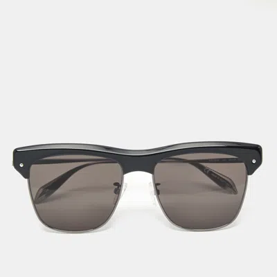 Pre-owned Alexander Mcqueen Black Am0235s Square Sunglasses