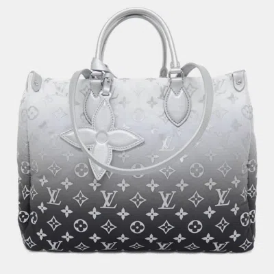 Pre-owned Louis Vuitton Monogram Lv Ski On The Go Mm Handbag In Gray