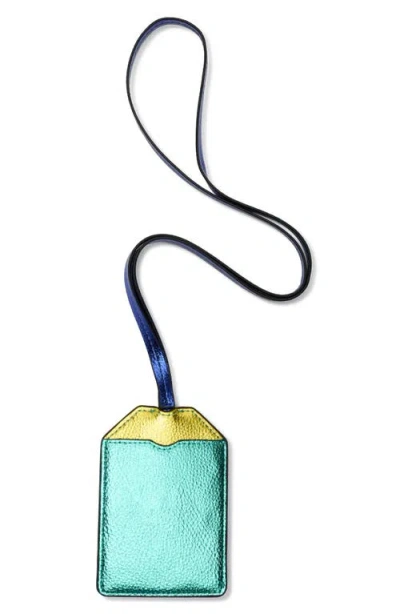 Kurt Geiger London Southbank Tag Lanyard In Blue