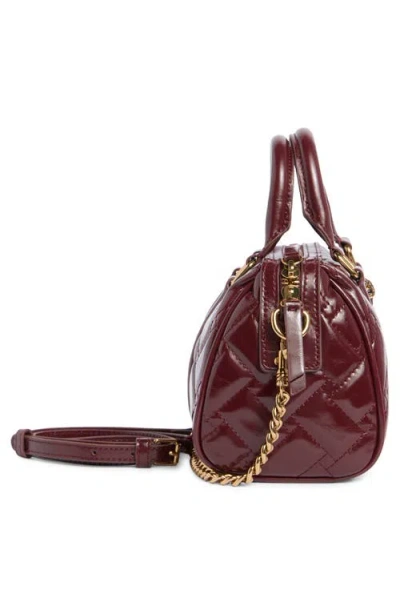 Kurt Geiger London Small Kensington Boston Satchel Bag In Burgundy