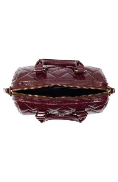 Kurt Geiger London Small Kensington Boston Satchel Bag In Burgundy