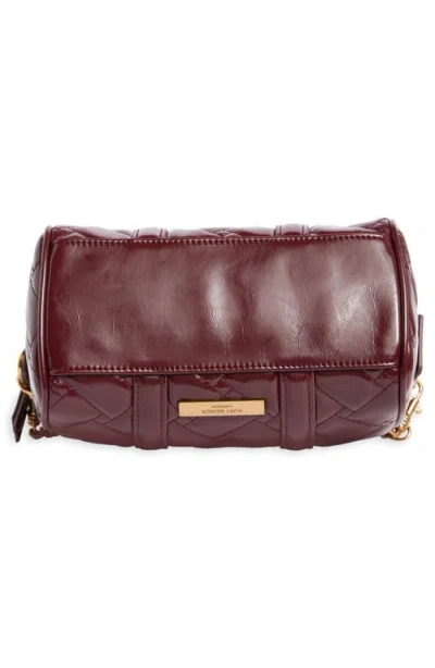Kurt Geiger London Small Kensington Boston Satchel Bag In Burgundy