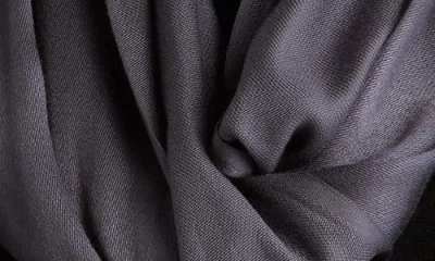 Vince Camuto Oversized Satin Pashmina Wrap In Gray