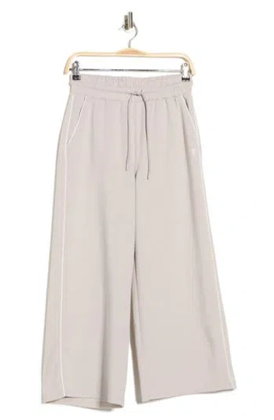 Yogalicious Lanston Scuba Knit Culotte Pants In Neutral