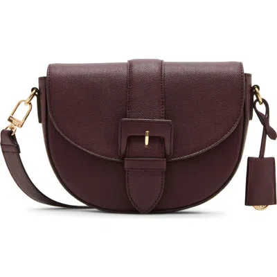 Anne Klein Saddle Crossbody Bag In Purple