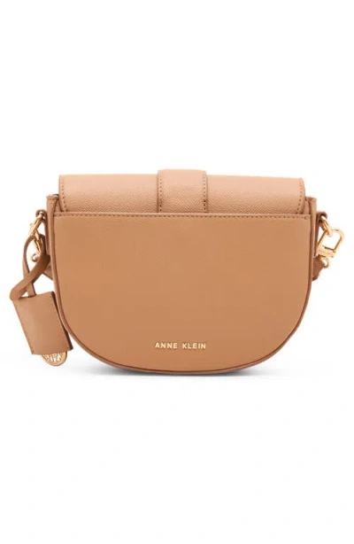 Anne Klein Saddle Crossbody Bag In Brown