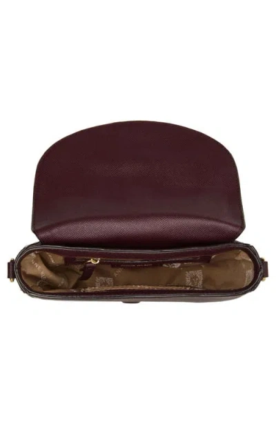 Anne Klein Saddle Crossbody Bag In Purple