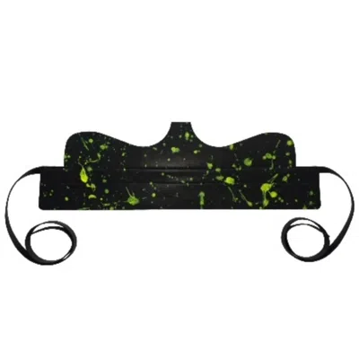 Circular Path Women's Black / Yellow  X Amanda Murray - Reversible Cut Out Corset Belt - Black-neon Y In Green