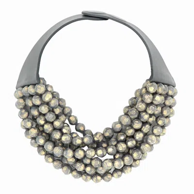 Fairchild Baldwin Women's Neutrals / Grey Bella Holiday Grigio Necklace In Gray