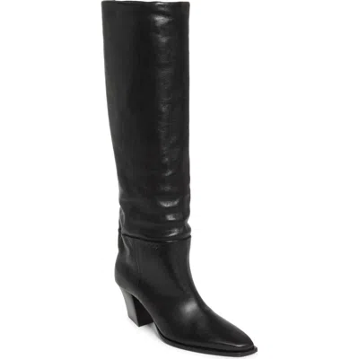 Jimmy Choo Hart 60 Leather Knee-high Boot In Black