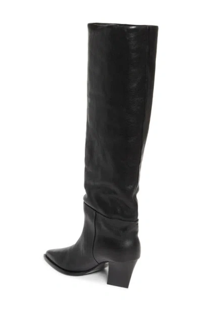 Jimmy Choo Hart 60 Leather Knee-high Boot In Black