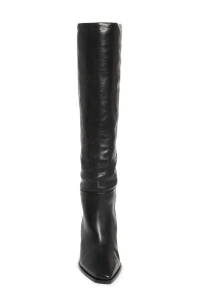 Jimmy Choo Hart 60 Leather Knee-high Boot In Black
