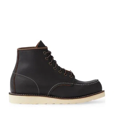 Red Wing Shoes Classic Leather Boots Moc Toes In Black