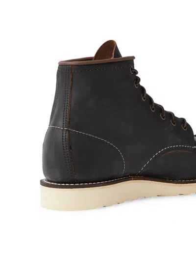Red Wing Shoes Classic Leather Boots Moc Toes In Black