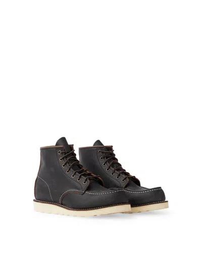 Red Wing Shoes Classic Leather Boots Moc Toes In Black