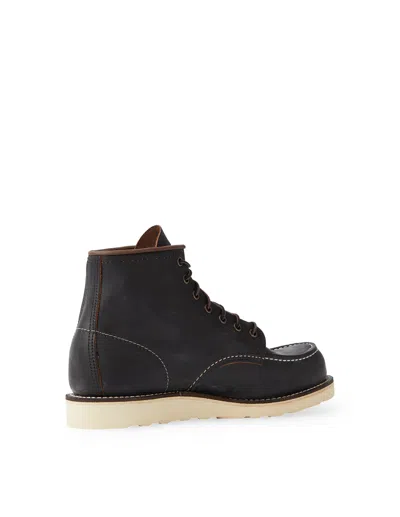 Red Wing Shoes Classic Leather Boots Moc Toes In Black