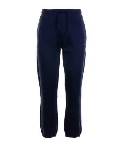 Woolrich Logo-embroidered Sweatpants In Brown