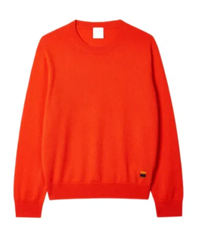 Paul Smith Womens Knitted Sweater Crew Neck In Orange