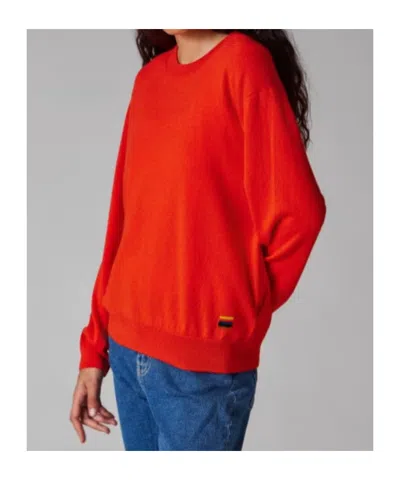 Paul Smith Womens Knitted Sweater Crew Neck In Orange