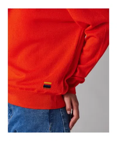 Paul Smith Womens Knitted Sweater Crew Neck In Orange
