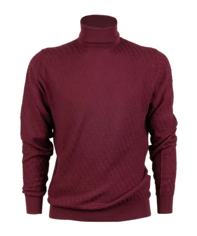 Paolo Pecora Turtleneck Sweater In Burgundy