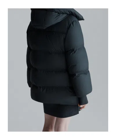 Marella Flared Waterproof Down Jacket In Blue