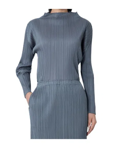 Issey Miyake Long-sleeved T-shirt In Gray