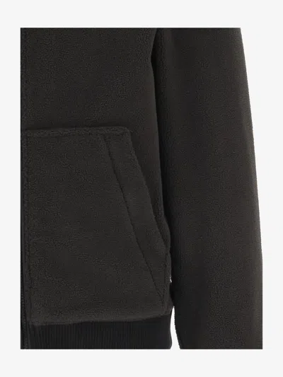 Woolrich Men Black Zip-up Logo Hoodie, L Luxury Sweatshirts & Hoodies For Men Darveys In Black