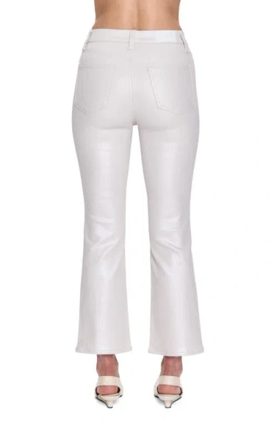 Pistola Lennon High Rise Crop Bootcut Jeans In Vivid White In White