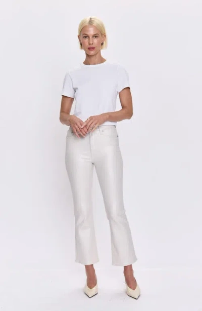 Pistola Lennon High Rise Crop Bootcut Jeans In Vivid White In White