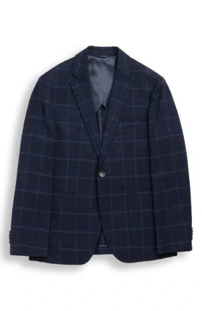 Rodd & Gunn Campbell Point Windowpane Plaid Sport Coat In Blue