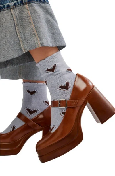 Free People Cupid's Bow Crew Socks In Multi