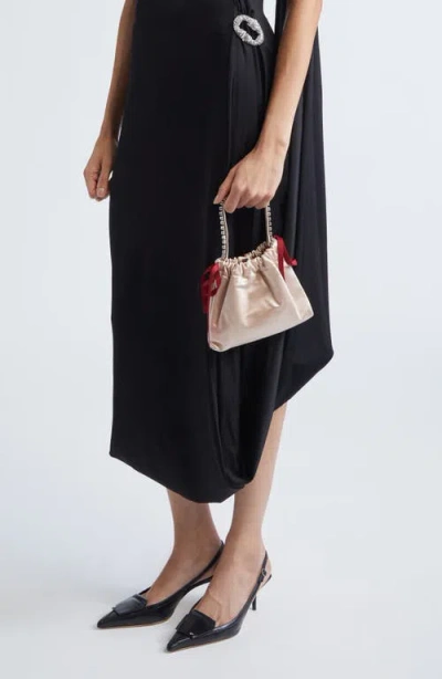 Jimmy Choo Mini Drawstring Top Handle Bag In Multi