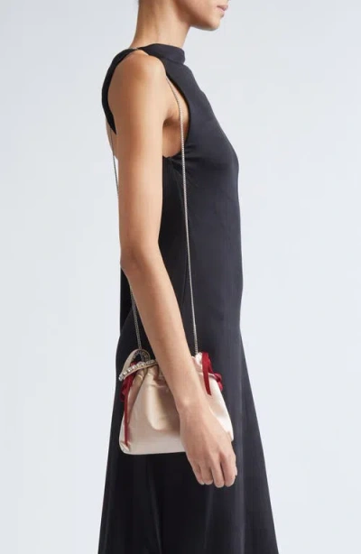 Jimmy Choo Mini Drawstring Top Handle Bag In Multi