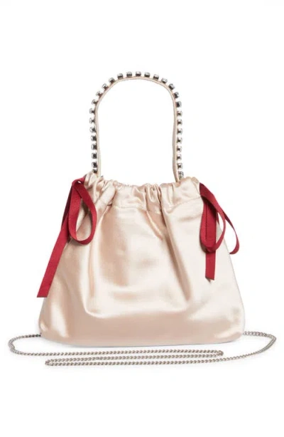 Jimmy Choo Mini Drawstring Top Handle Bag In Multi