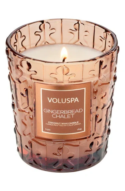 Voluspa Gingerbread Chalet Classic Candle In Brown
