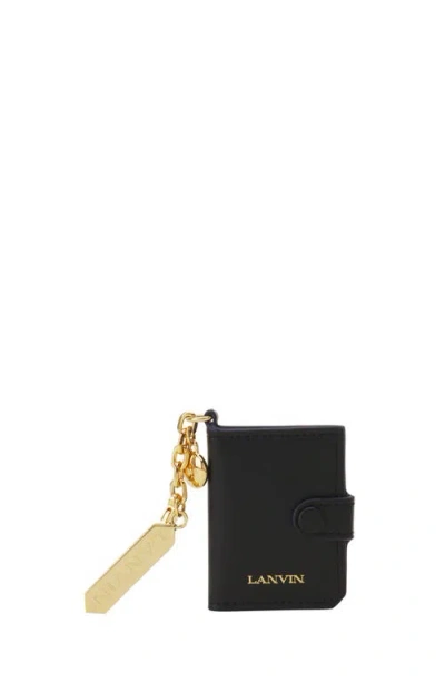 Lanvin Leather Photo Holder In Black