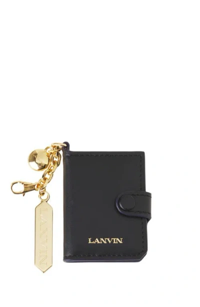 Lanvin Leather Photo Holder In Black