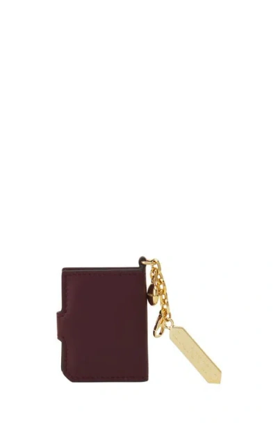 Lanvin Leather Photo Holder In Burgundy