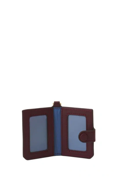 Lanvin Leather Photo Holder In Burgundy