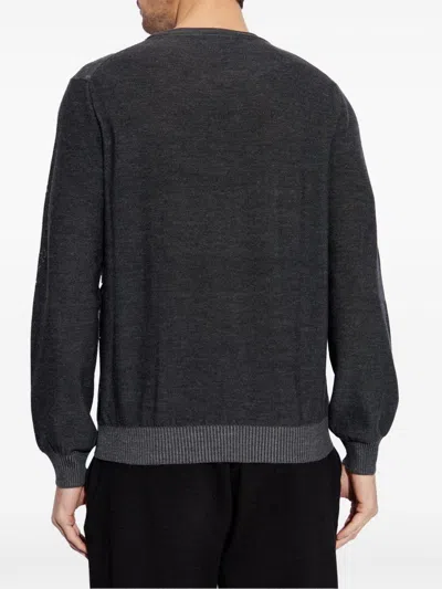 Alexander Mcqueen Alexander Mc Queen Skull Wool Sweater In Gray