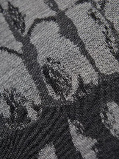 Alexander Mcqueen Alexander Mc Queen Skull Wool Sweater In Gray