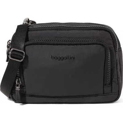 Baggallini Trifecta Rfid Wallet Crossbody Bag In Brown