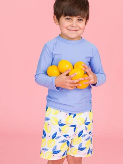Ruggedbutts Baby Boys Upf50+ Swim Trunks In Yellow