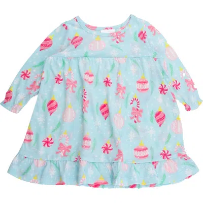 Rufflebutts Girls Holiday Pajama Night Gown In Green