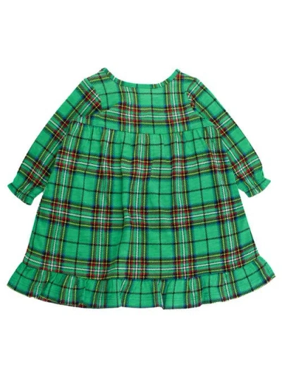 Rufflebutts Girls Holiday Pajama Night Gown In Green