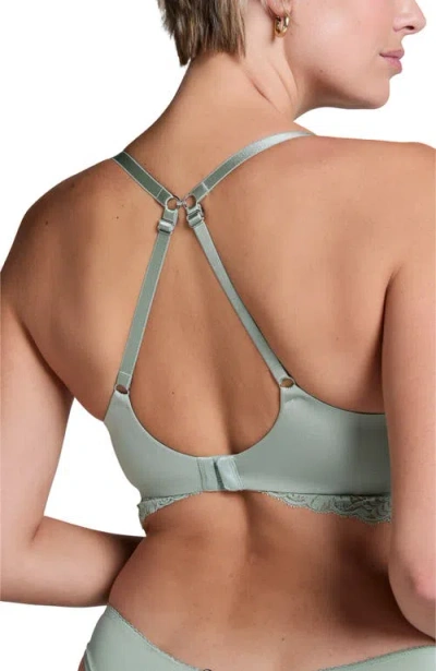 Hunkemoller Andrea Padded Non-wired Bra In Green